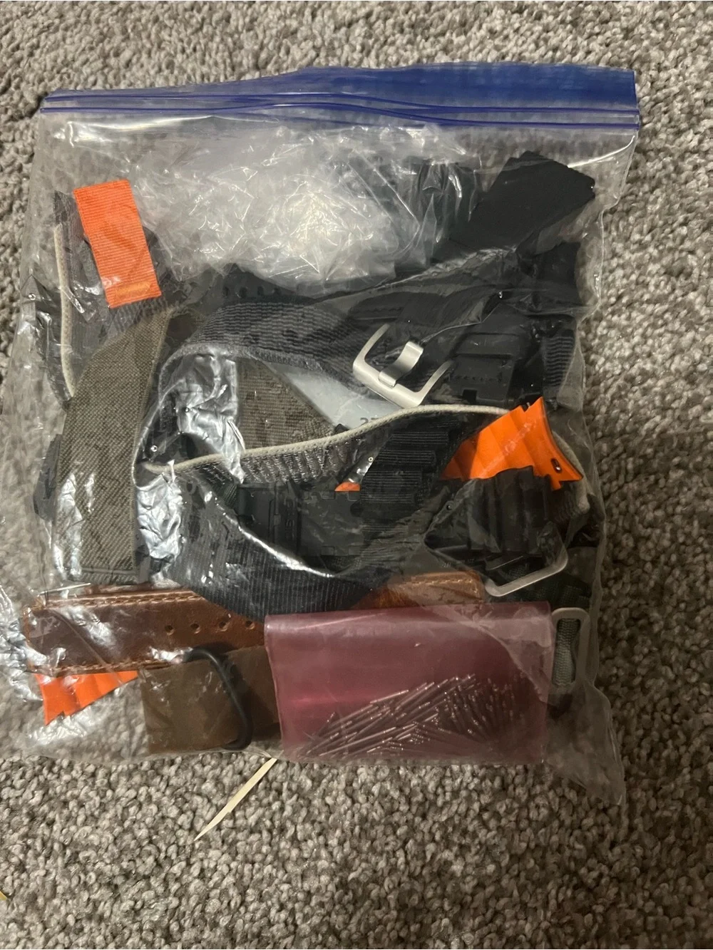 Universal Orange & Black Watch Case and Accessory Kit - Compatible Watch Part.